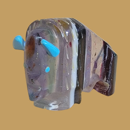Beautiful Surfite Bison/Buffalo Zuni Fetish