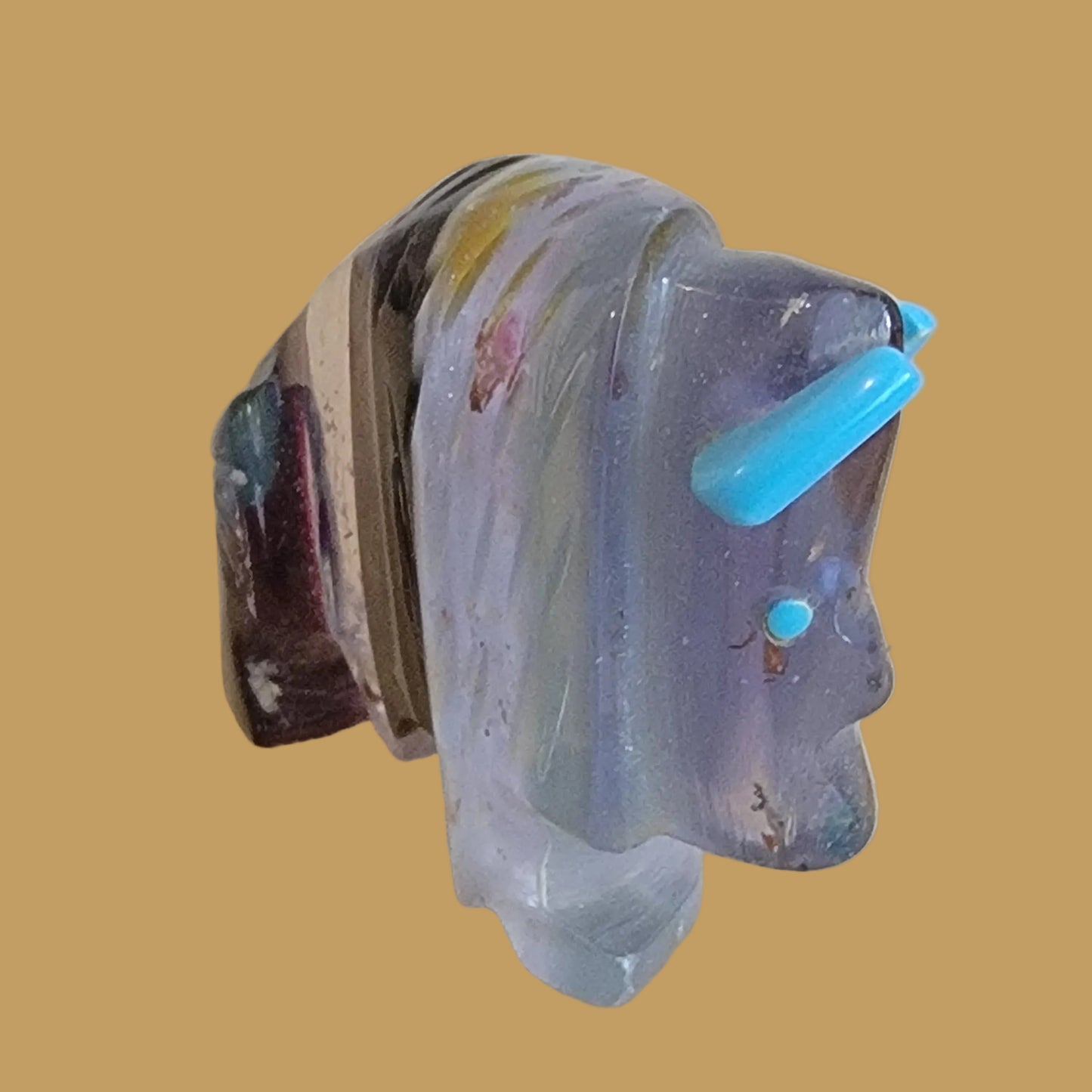 Beautiful Surfite Bison/Buffalo Zuni Fetish