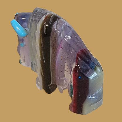 Beautiful Surfite Bison/Buffalo Zuni Fetish