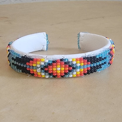 Fully Beaded Navajo Bracelet Indian Jewelry