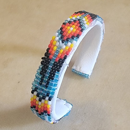 Fully Beaded Navajo Bracelet Indian Jewelry