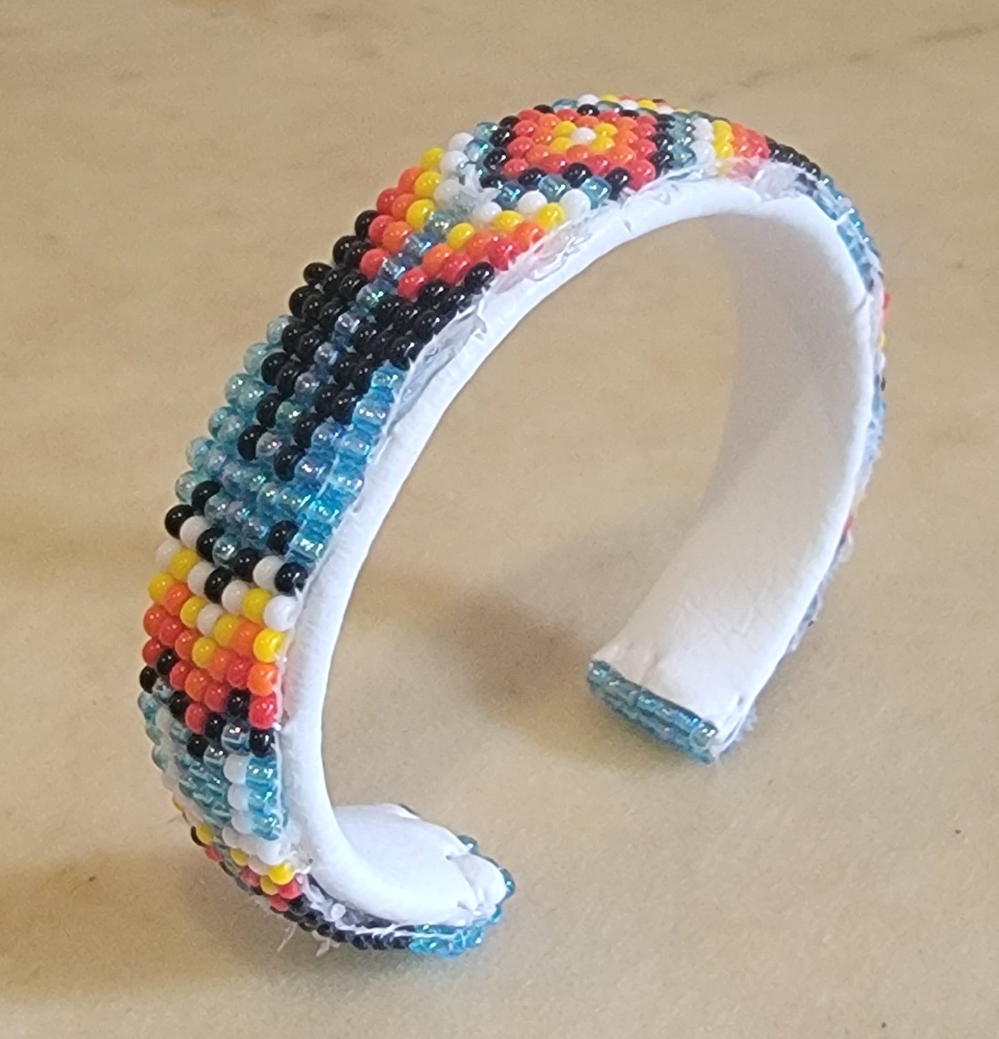 Fully Beaded Navajo Bracelet Indian Jewelry