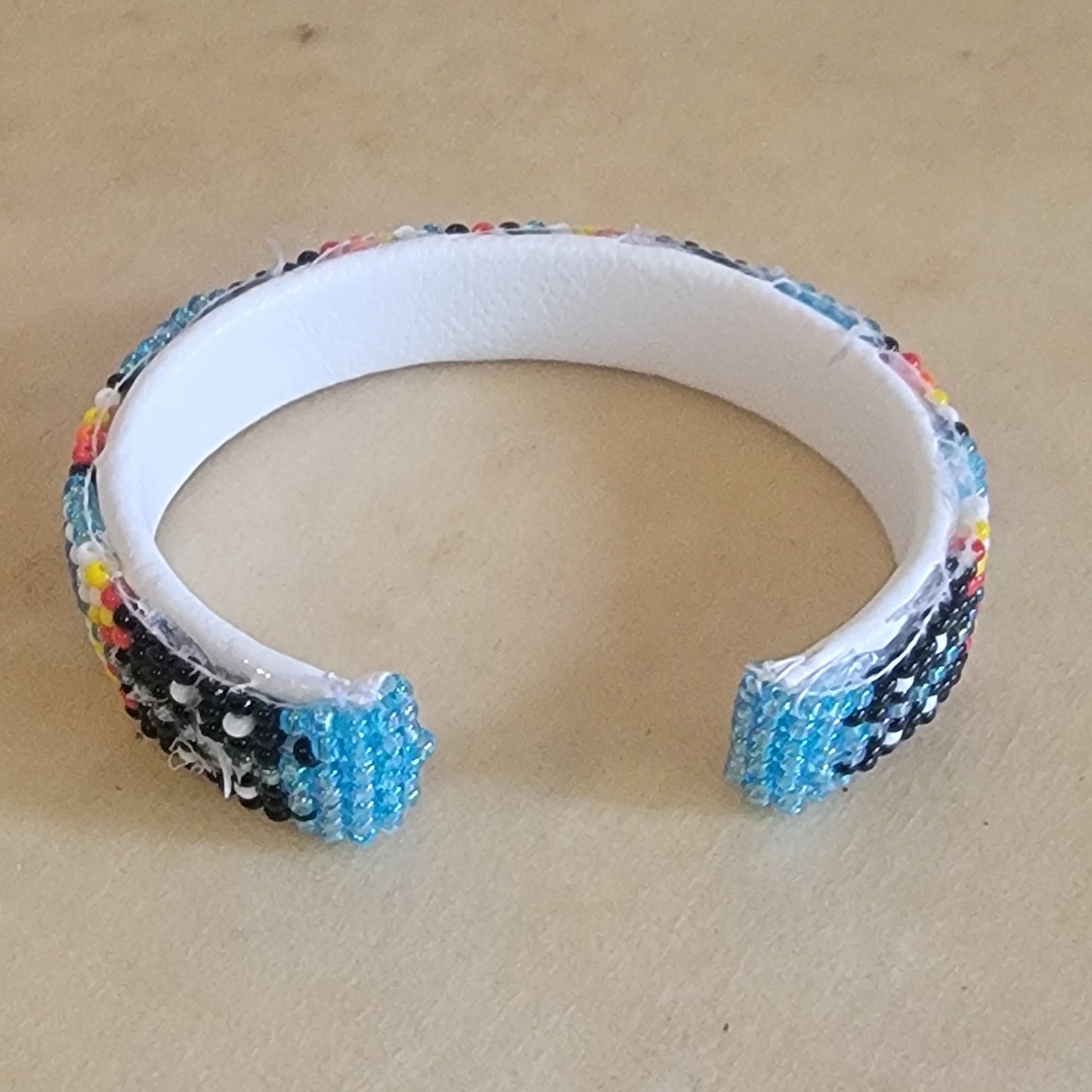 Fully Beaded Navajo Bracelet Indian Jewelry