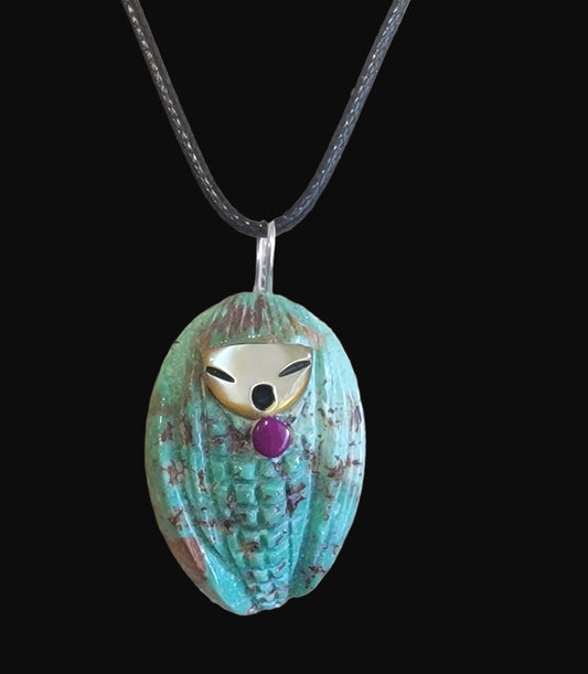 Campo Frio Zuni Corn Maiden Fetish Pendant