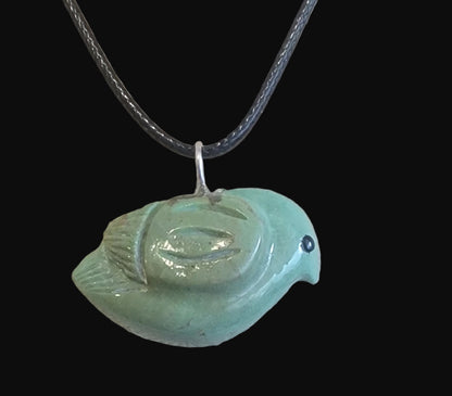 Campo Frio Turquoise Messenger Bird Zuni Fetish Pendant
