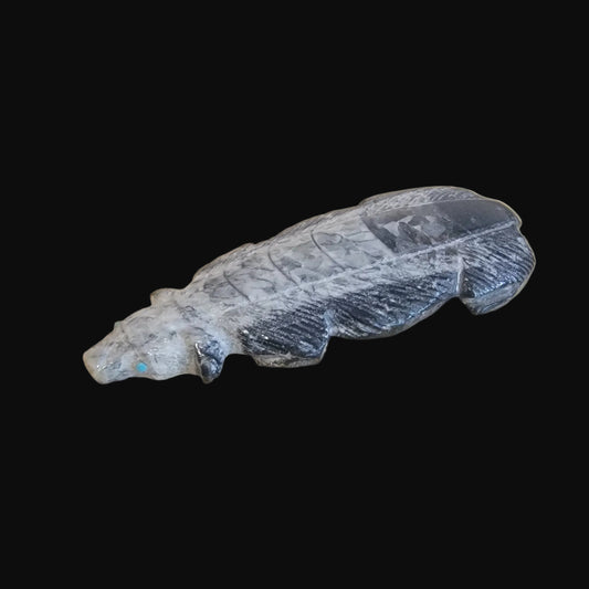 Ammonite Zuni Fetish Badger
