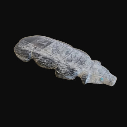 Ammonite Zuni Fetish Badger