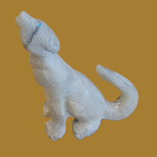 Picasso Marble Navajo Howling Coyote Zuni Fetish