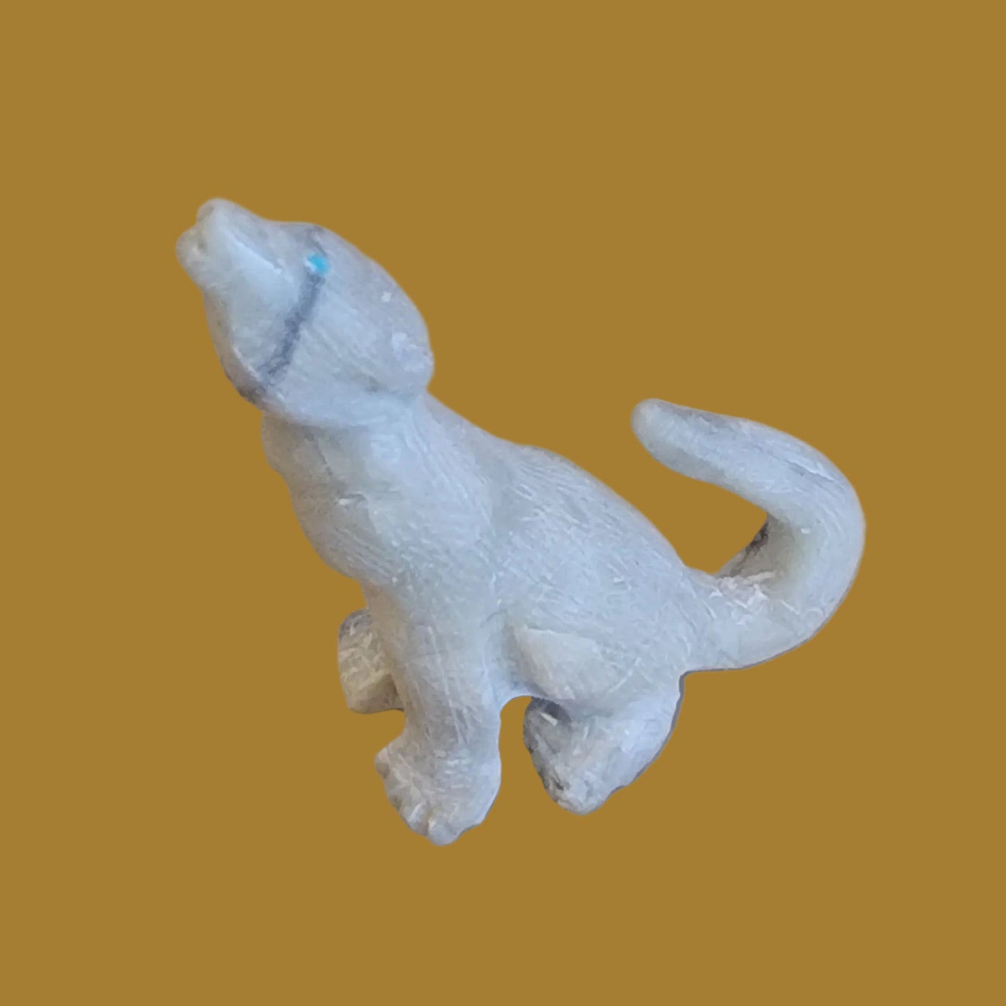 Picasso Marble Navajo Howling Coyote Zuni Fetish