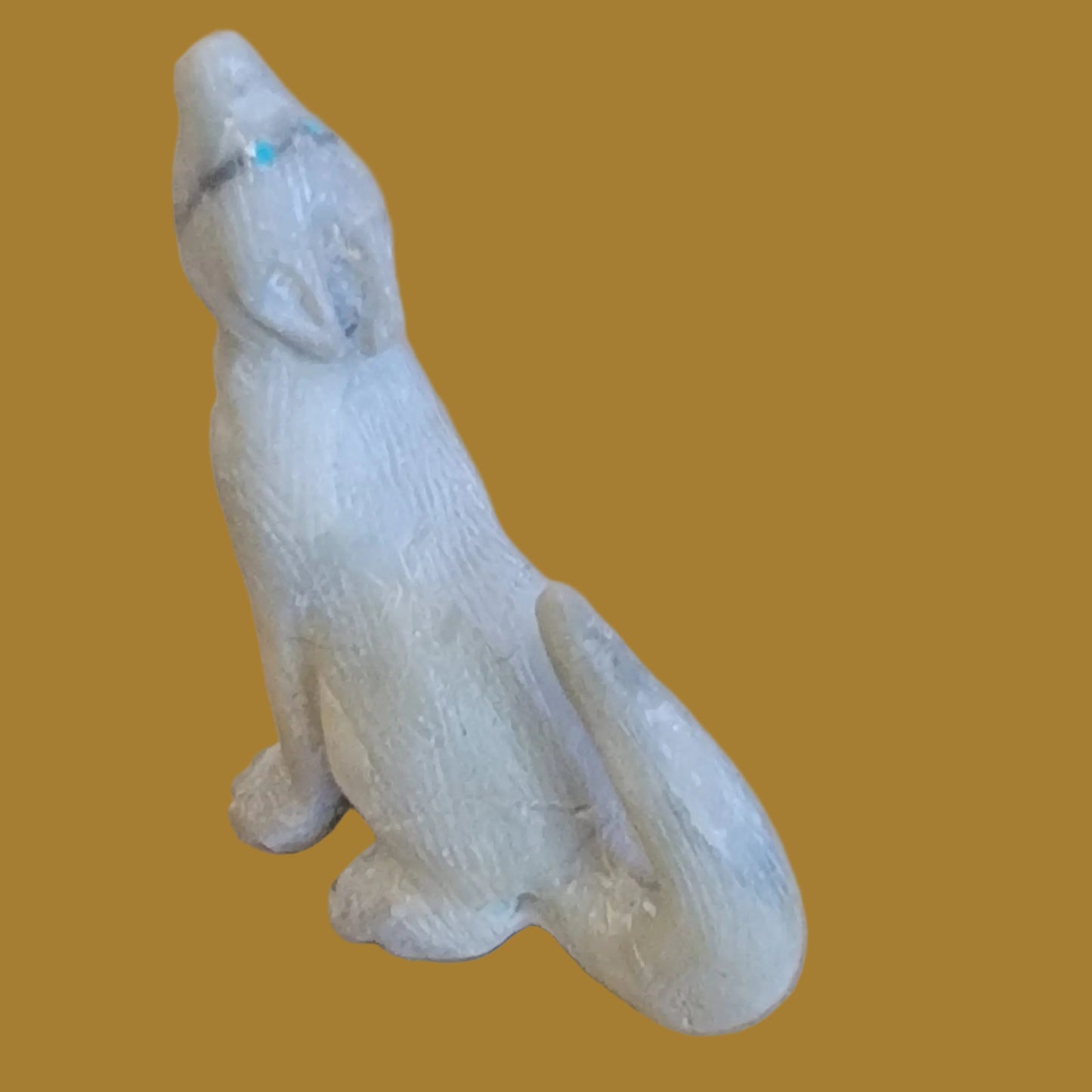 Picasso Marble Navajo Howling Coyote Zuni Fetish