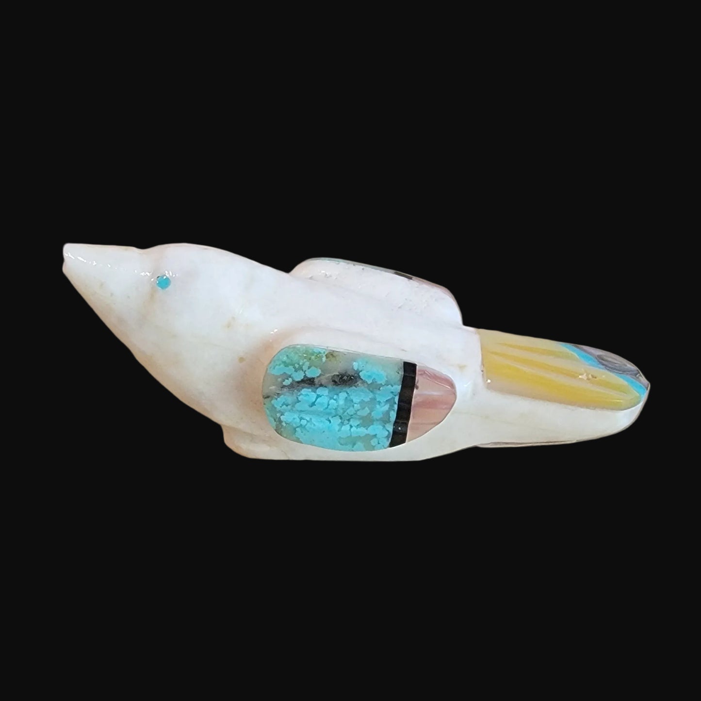 Pretty Inlaid Spring Songbird/Messenger Zuni Fetish