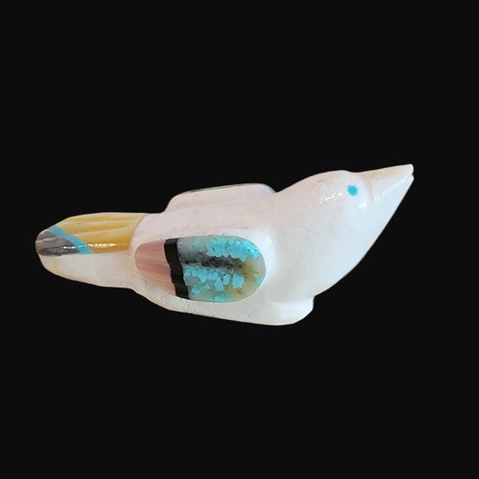 Pretty Inlaid Spring Songbird/Messenger Zuni Fetish