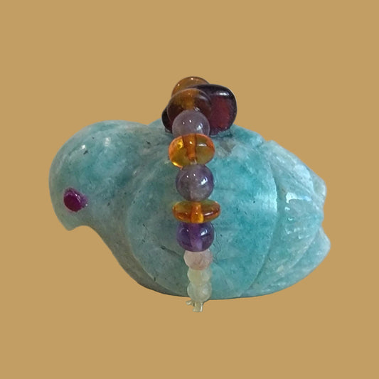 Amazonite Bird w/ Elegant Bundle Zuni Fetish