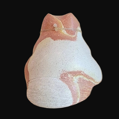 Sandstone Kitty Cat w/ Bell Collar Zuni Fetish