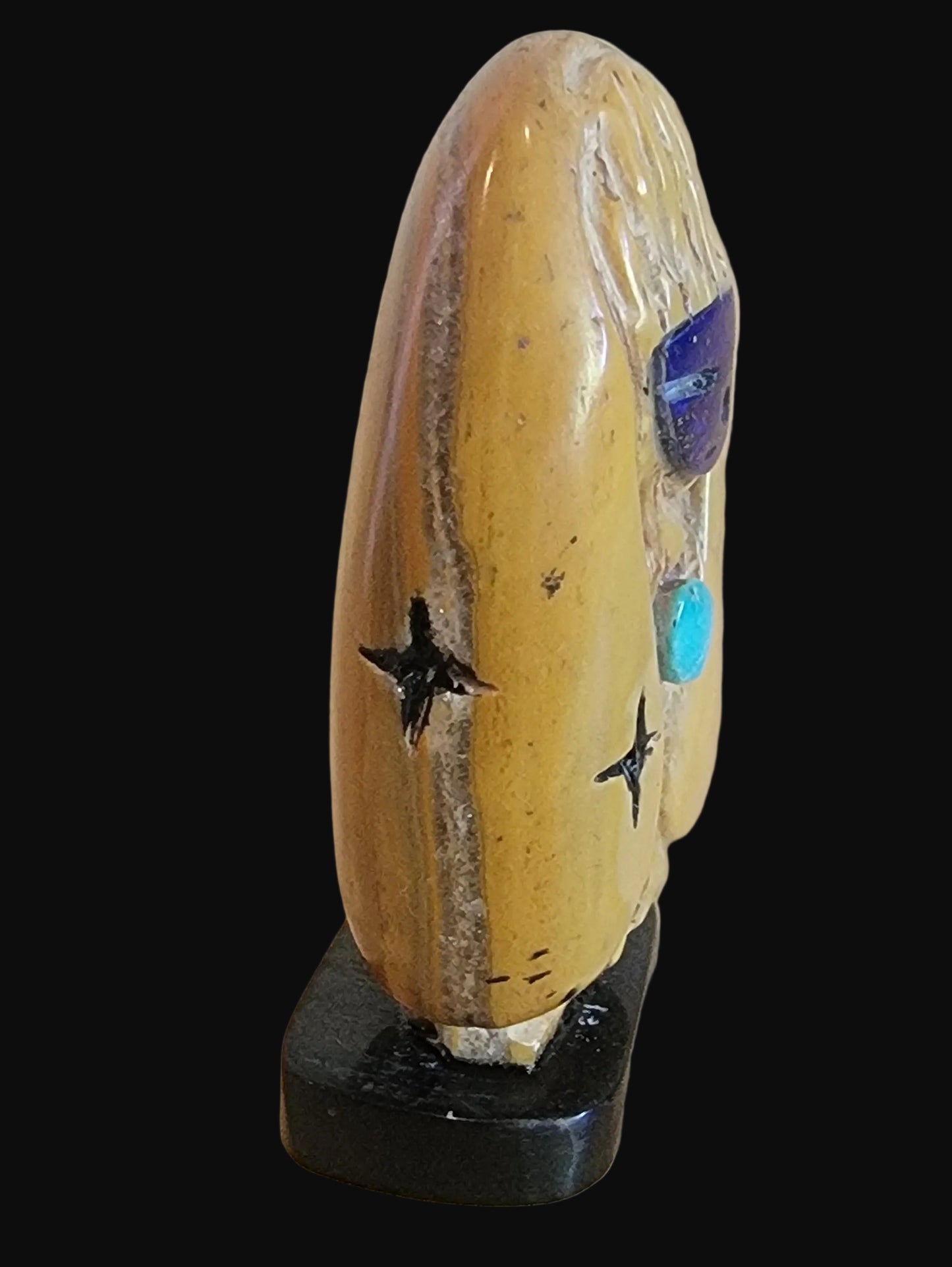 Picture Stone Jasper w/ Lapis Face Zuni Maiden Zuni Fetish