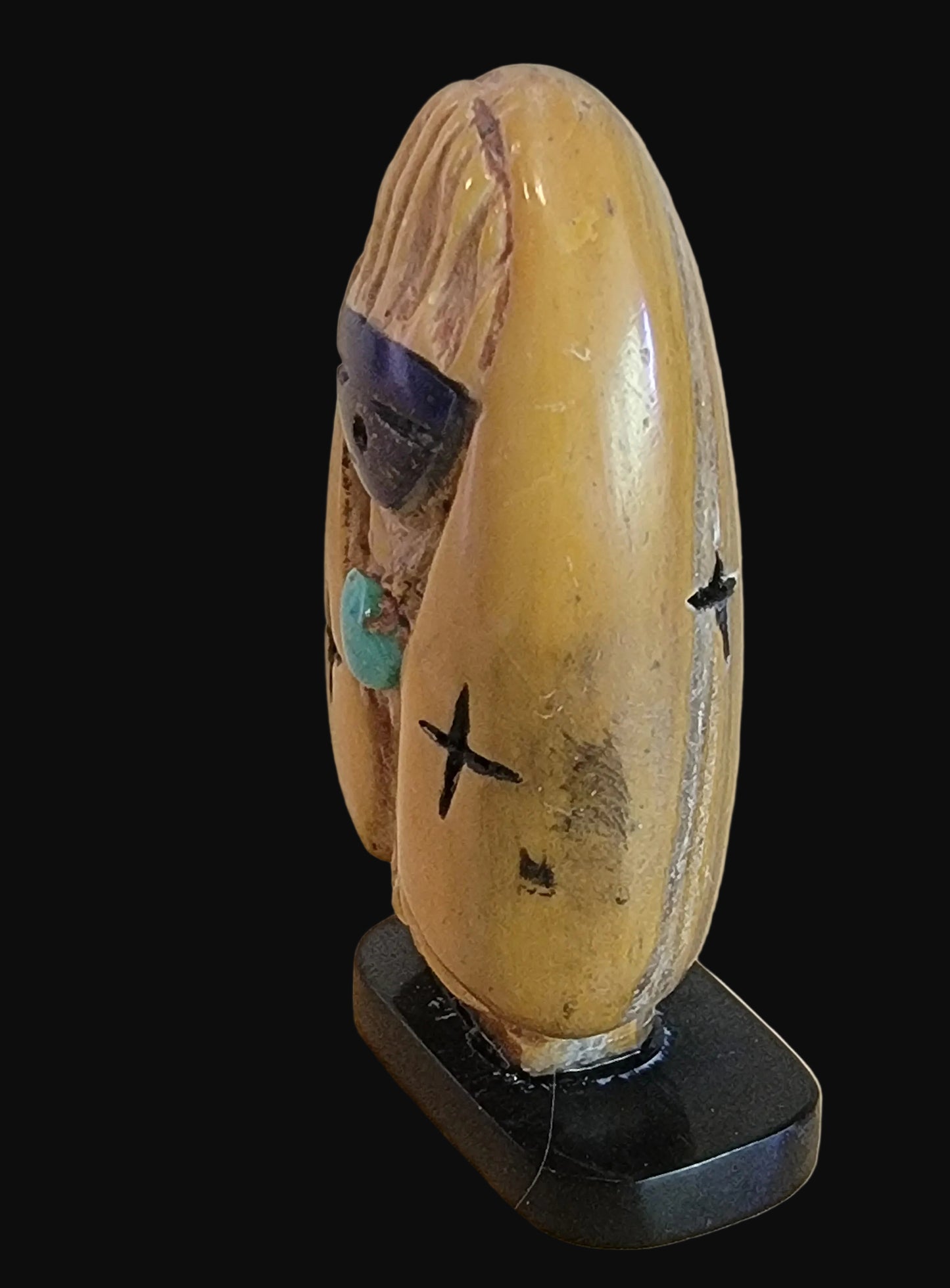 Picture Stone Jasper w/ Lapis Face Zuni Maiden Zuni Fetish