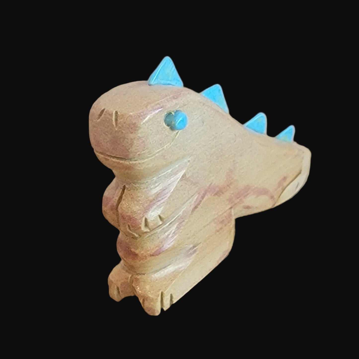 Cute Picture Stone Jasper Dinosaur Zuni Fetish
