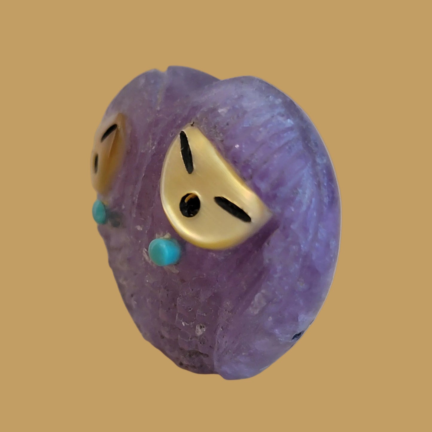 Double Fluorite Heart Shaped Zuni Corn Maidens Zuni Fetish