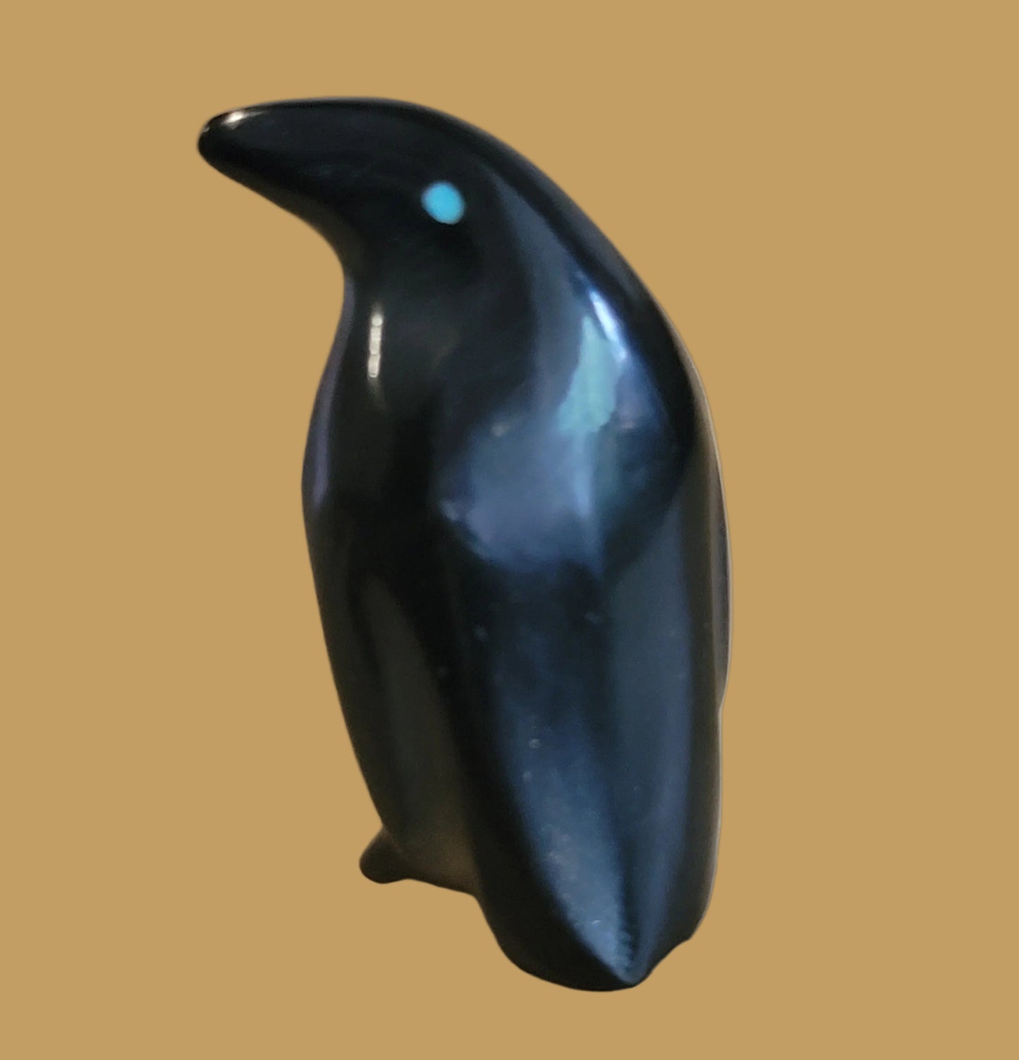 Black Marble and  M.O.P. Perky Penguin Zuni Fetish