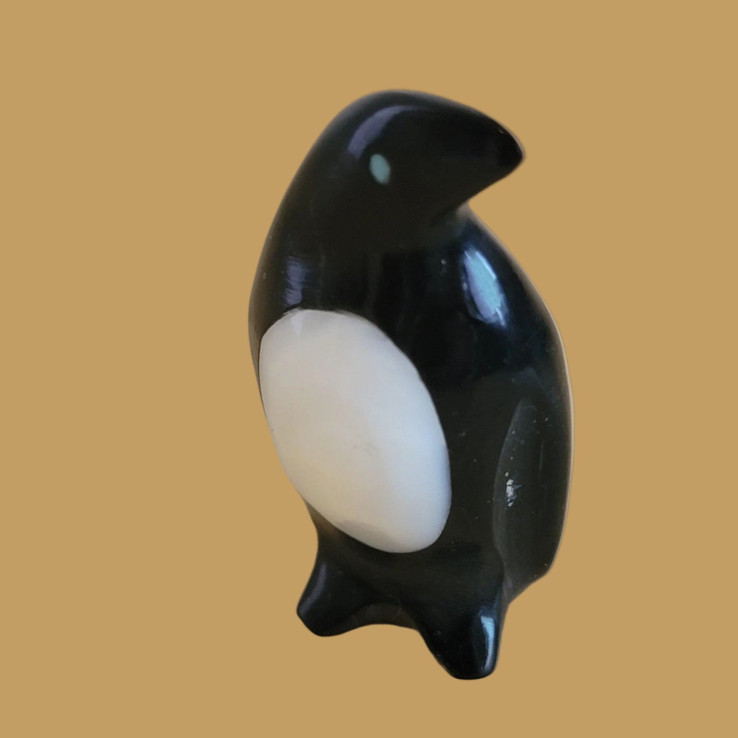 Black Marble and  M.O.P. Perky Penguin Zuni Fetish
