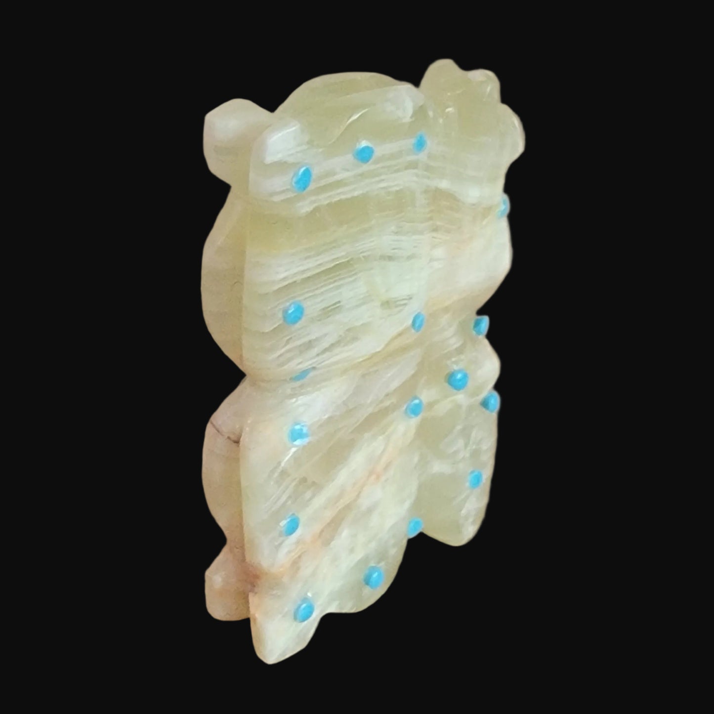 Pretty Onyx Zuni Butterfly Maiden Zuni Fetish