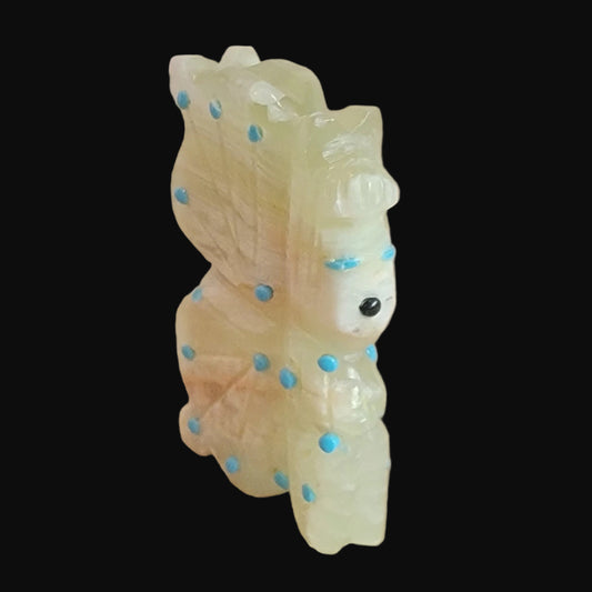 Pretty Onyx Zuni Butterfly Maiden Zuni Fetish