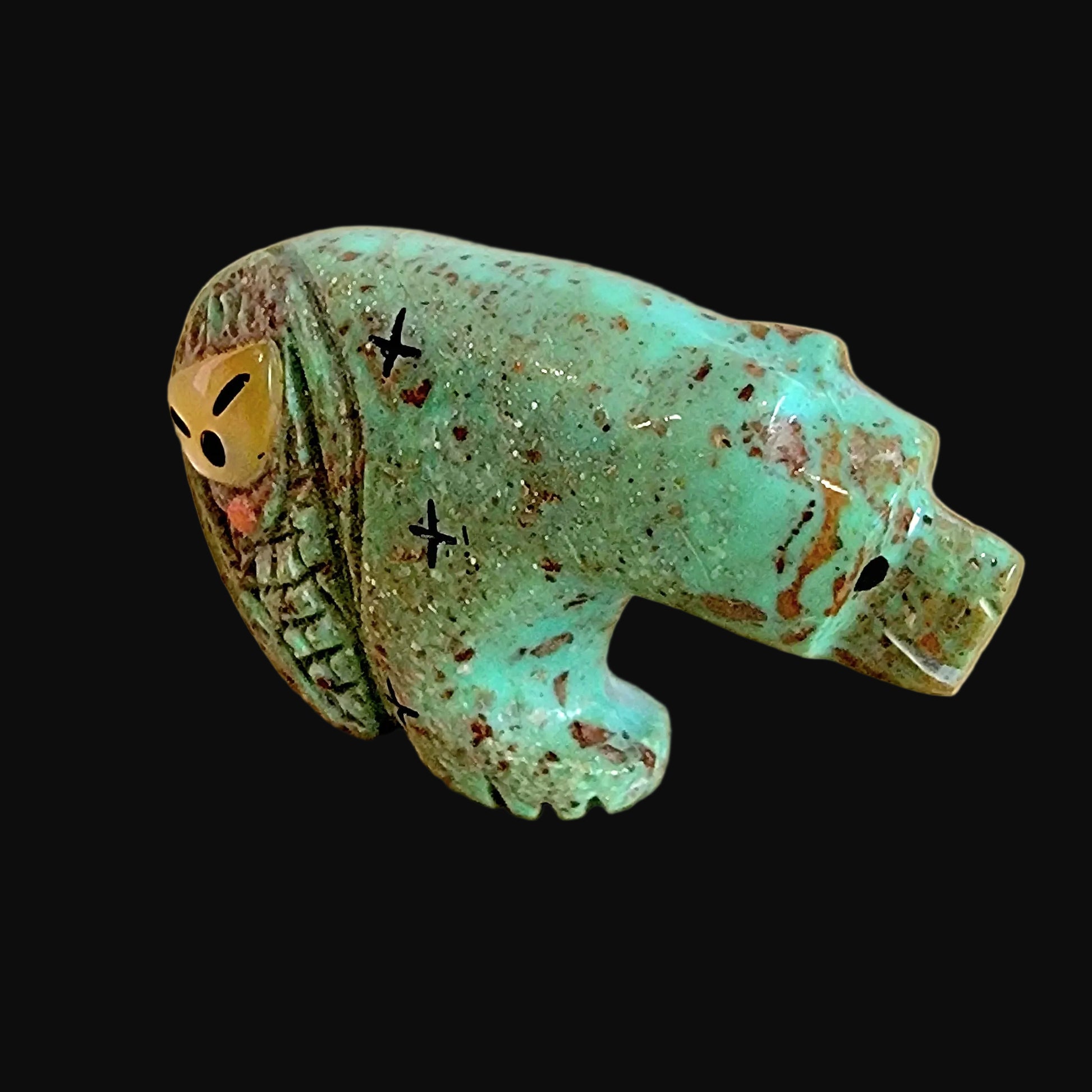 Turquoise Bear/Maiden Zuni Fetish
