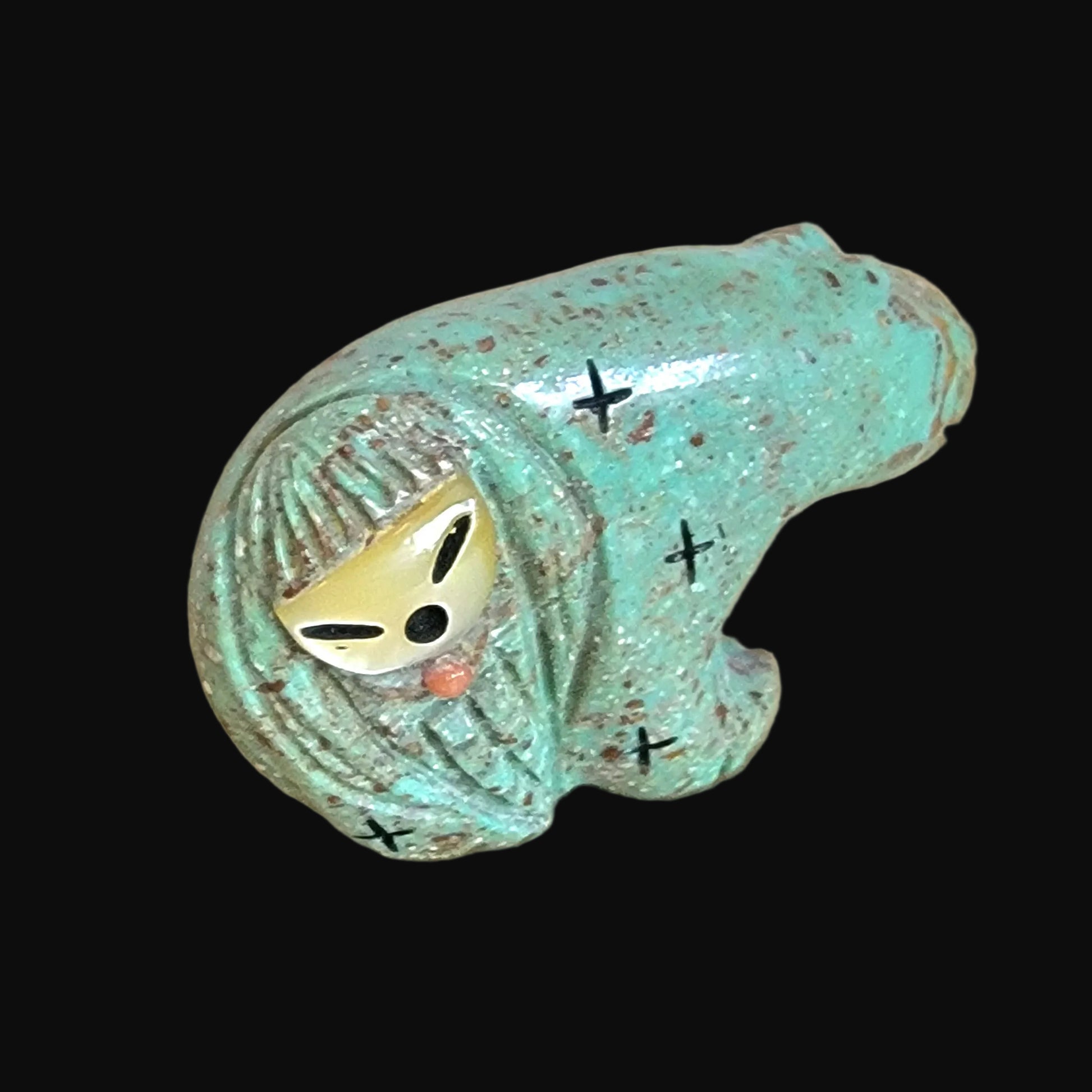 Turquoise Bear/Maiden Zuni Fetish