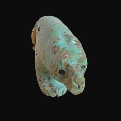 Turquoise Bear/Maiden Zuni Fetish