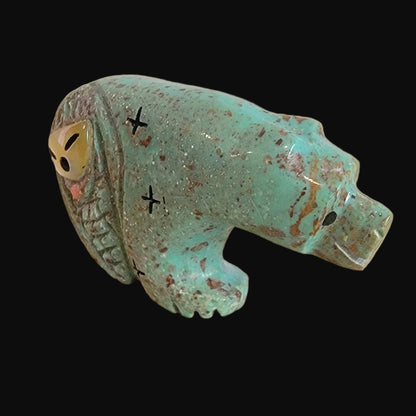 Turquoise Bear/Maiden Zuni Fetish