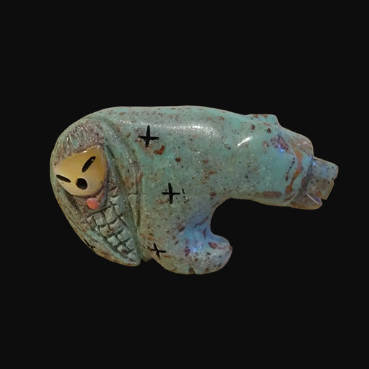 Turquoise Bear/Maiden Zuni Fetish
