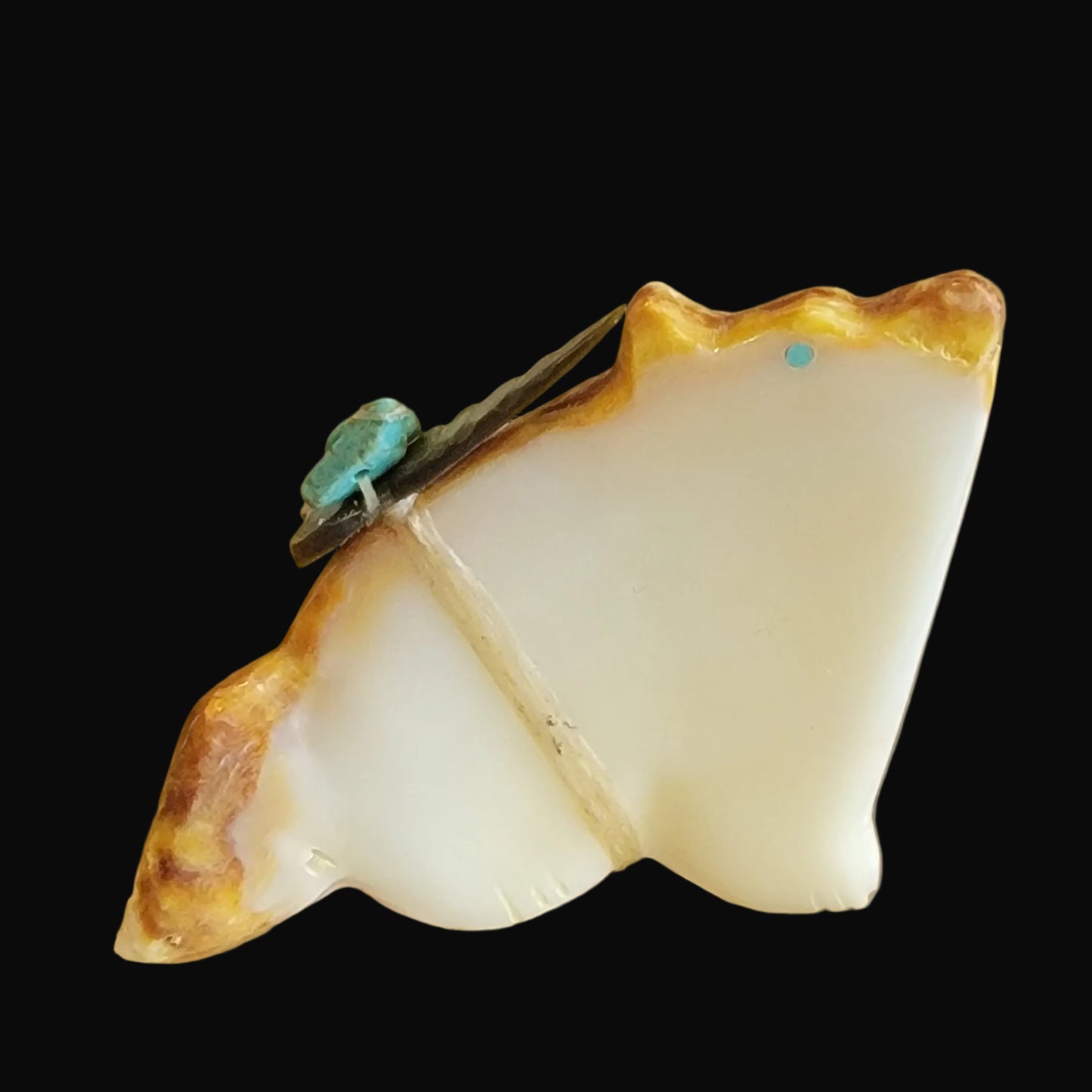 Spiny Oyster Shell Coyote Zuni Fetish