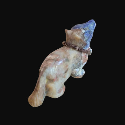 Sunset Sodalite Coyote w/ the BLING Zuni Fetish