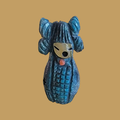 Turquoise Hopi Style Butterfly Corn Maiden Zuni Fetish