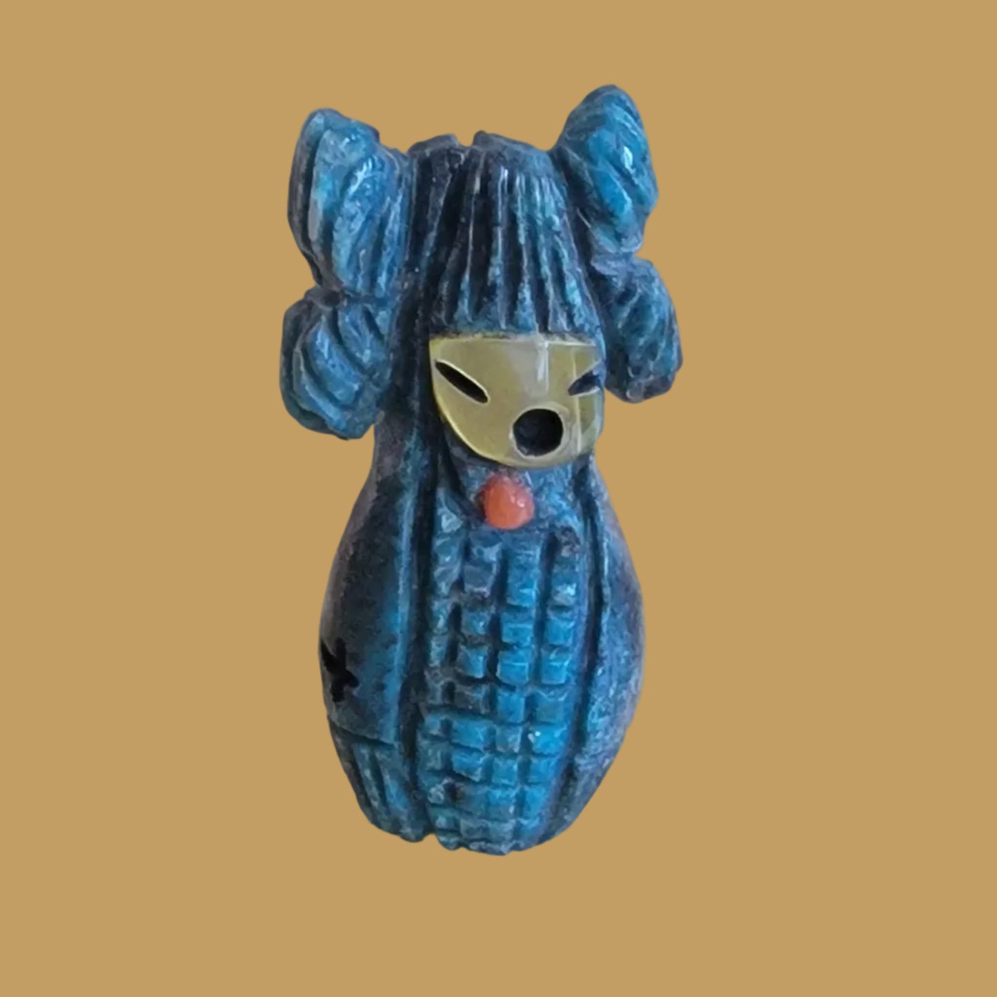 Turquoise Hopi Style Butterfly Corn Maiden Zuni Fetish