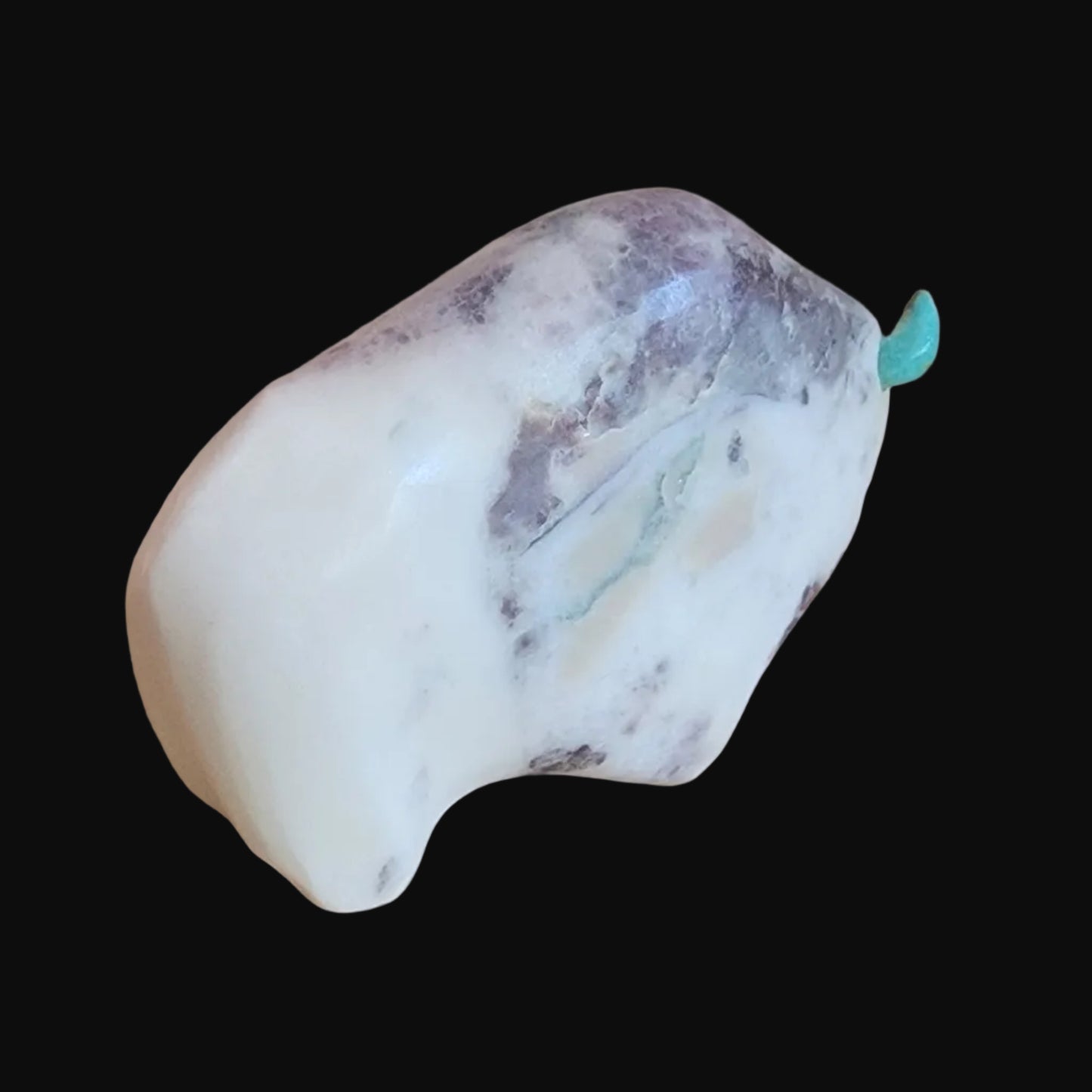 Large Orca Agate Bison/Buffalo Zuni Fetish