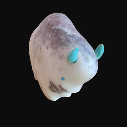 Large Orca Agate Bison/Buffalo Zuni Fetish