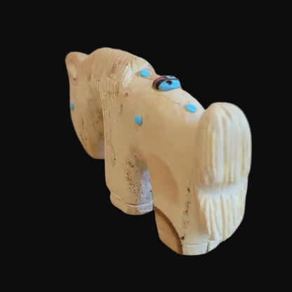 Picture Stone Jasper Horse w/ Zuni Sun Zuni Fetish