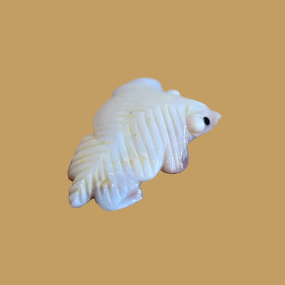 Navajo Shell Furry Badger Zuni Fetish