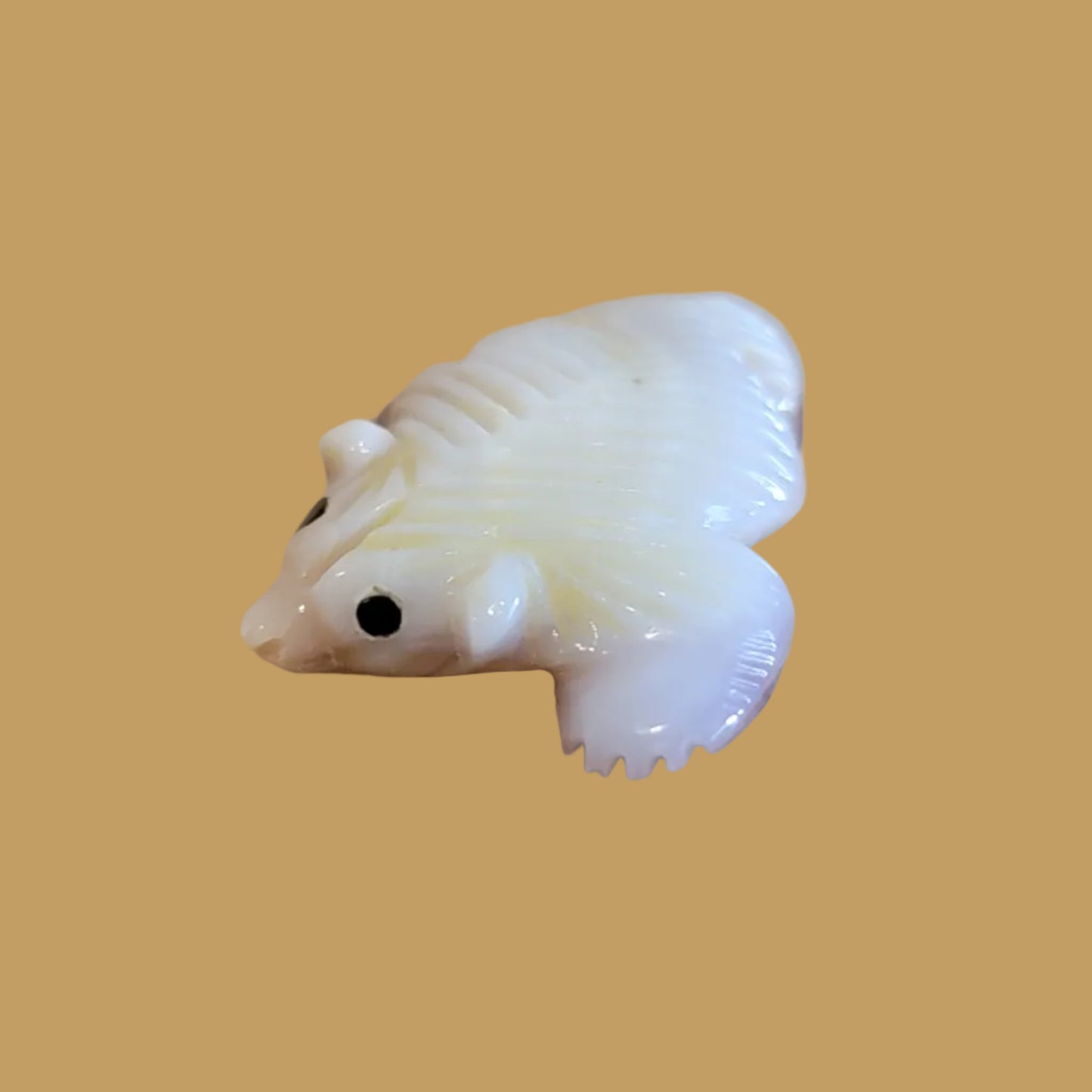 Navajo Shell Furry Badger Zuni Fetish