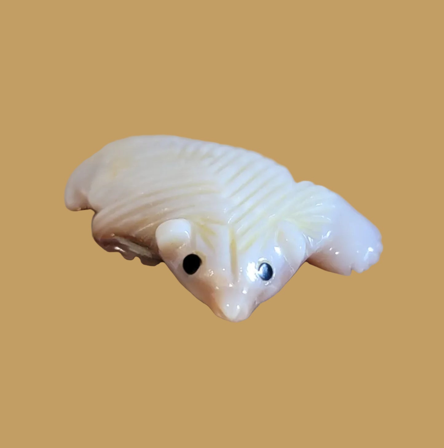 Navajo Shell Furry Badger Zuni Fetish