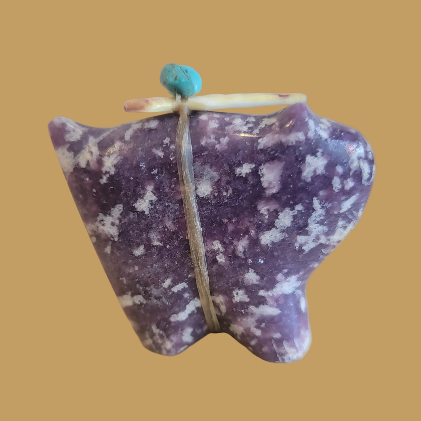Lepidolite Psychic Bobcat Zuni Fetish