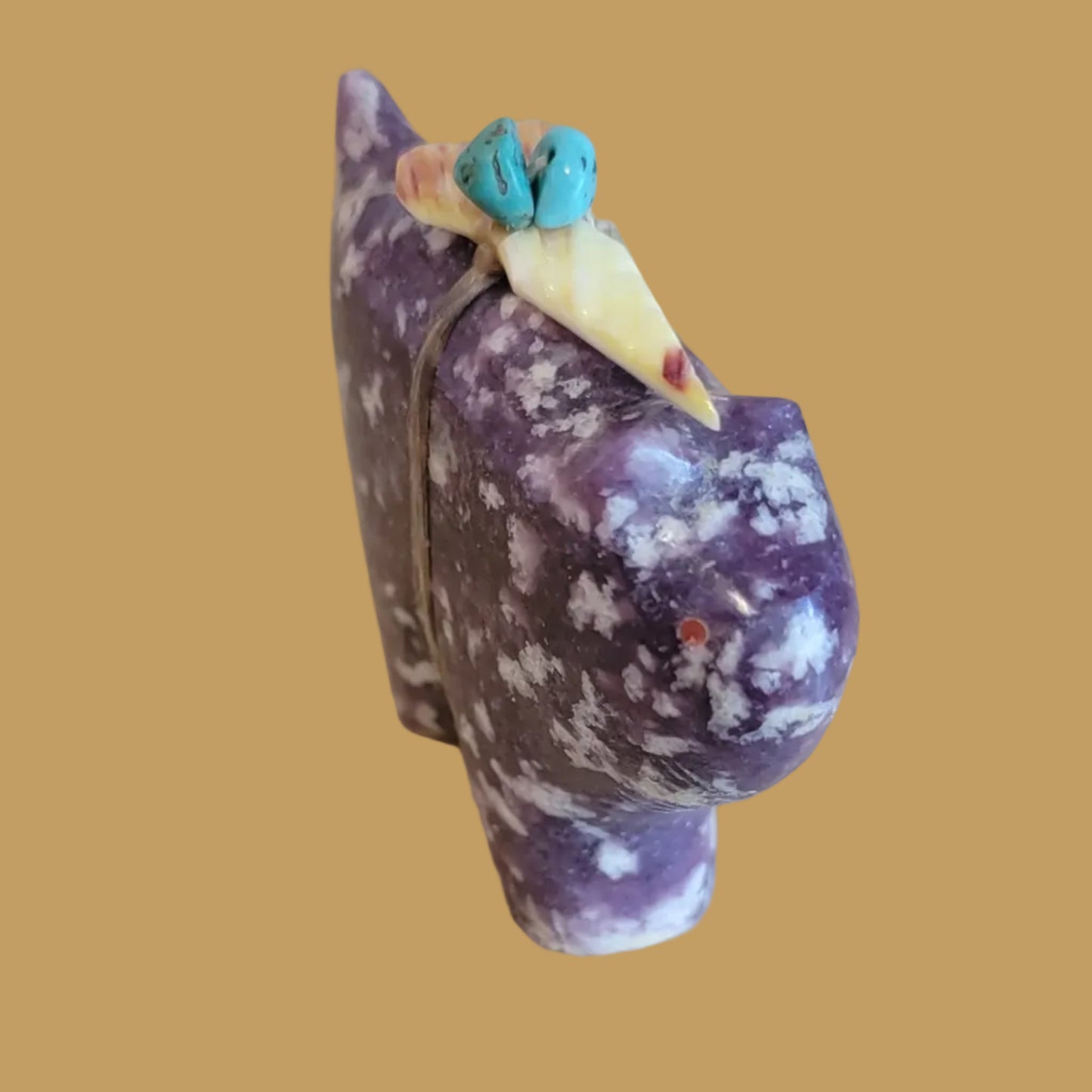 Lepidolite Psychic Bobcat Zuni Fetish