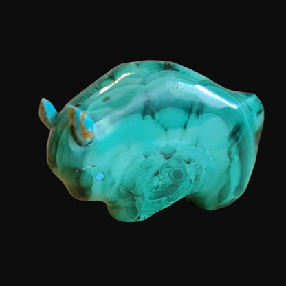 Magnificent Malachite Bison/Buffalo Zuni Fetish