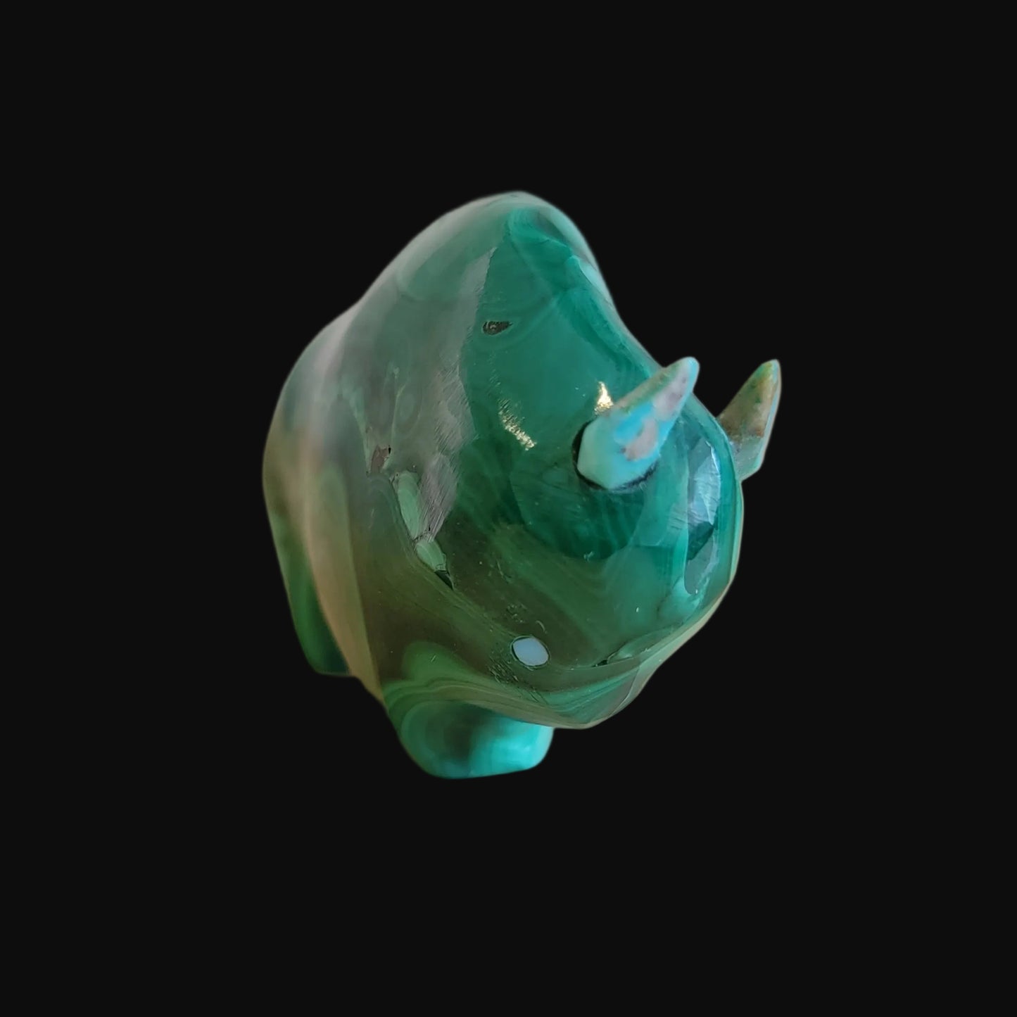 Magnificent Malachite Bison/Buffalo Zuni Fetish