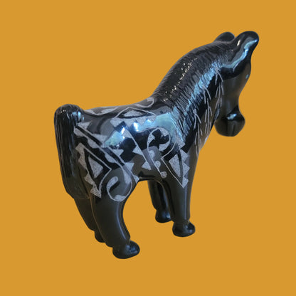 Highly Polished/ Delicately Incised Zuni Fetish Horse
