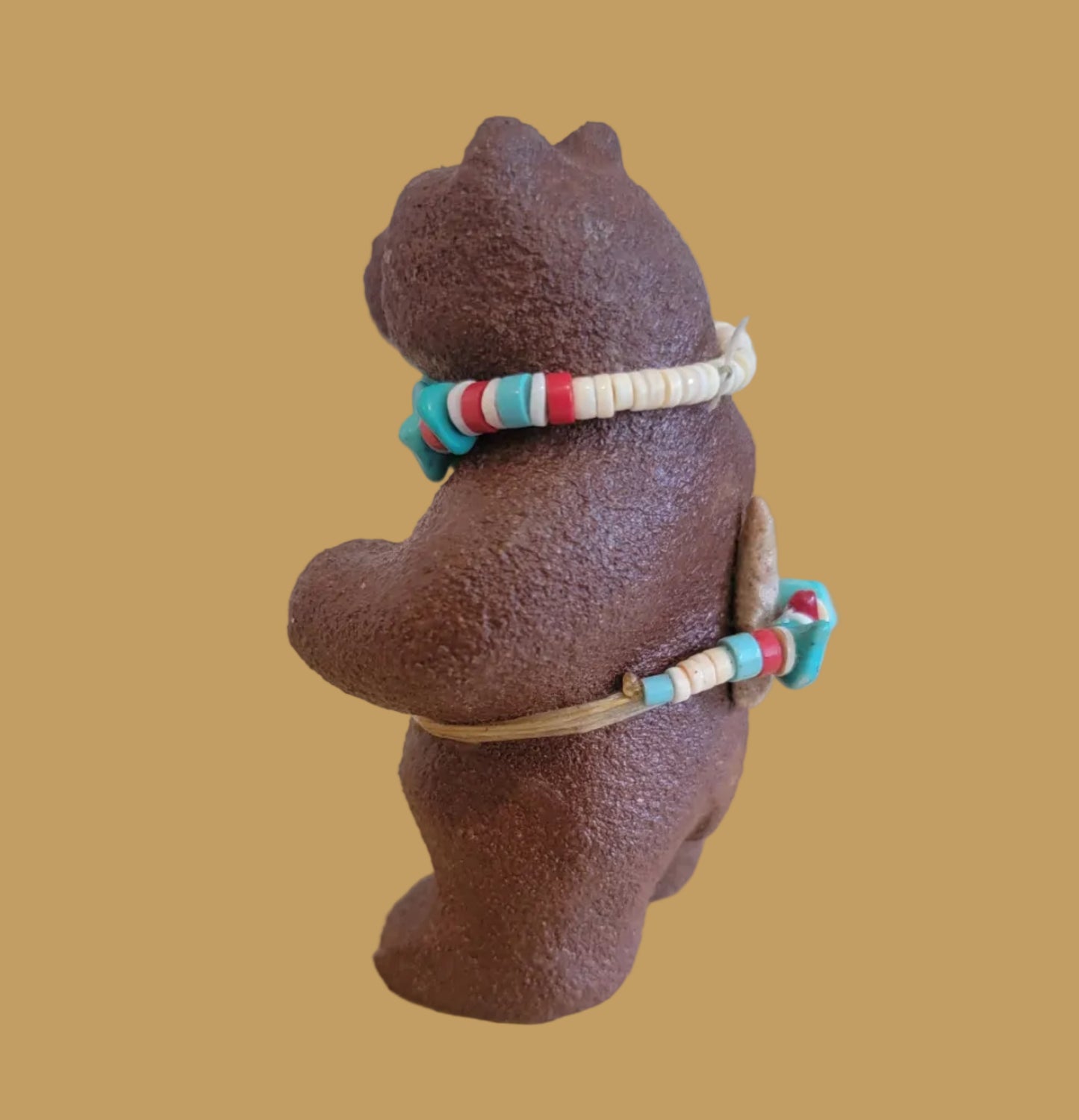 Standing Painted Sandstone Zuni Fetish Bear