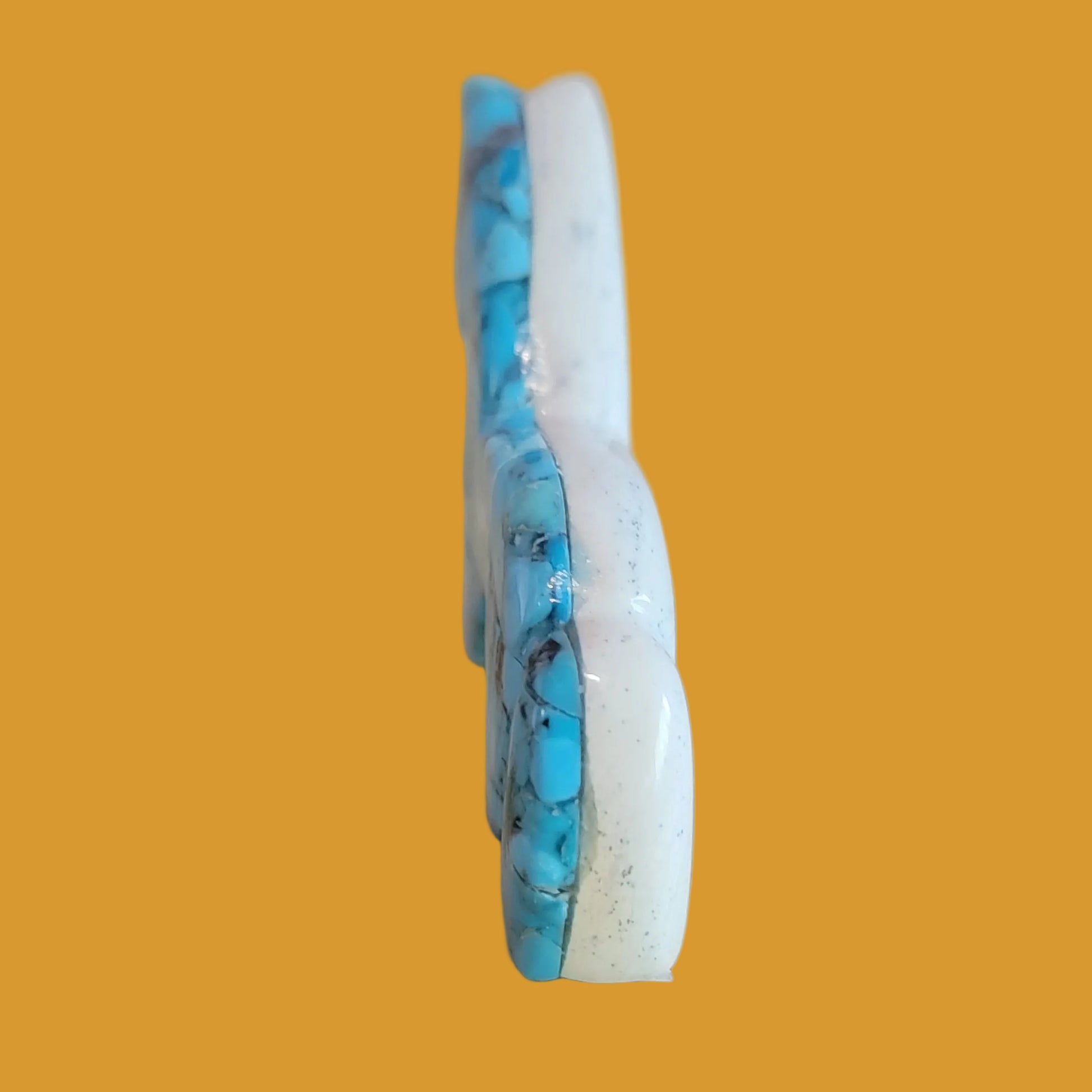 Double Sided Turquoise and Serpentine Zuni Fetish Horse