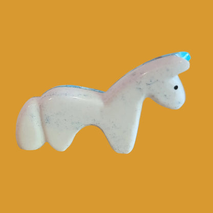Double Sided Turquoise and Serpentine Zuni Fetish Horse