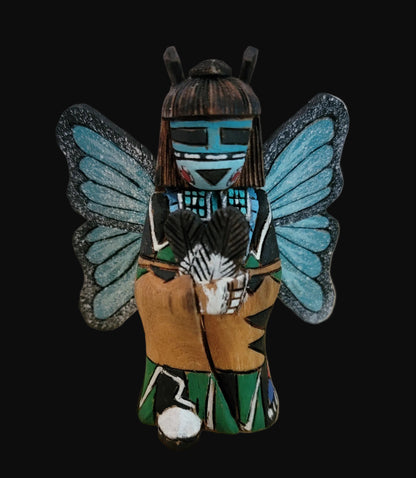 Hopi Carved/Handpainted Cottonwood Root Butterfly Maiden Kachina/Folk Art/ Zuni Fetish